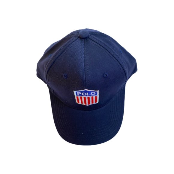 NWT Polo Ralph Lauren Navy Blue Classic Cotton Baseball Cap Logo Embroidered - Picture 3 of 5